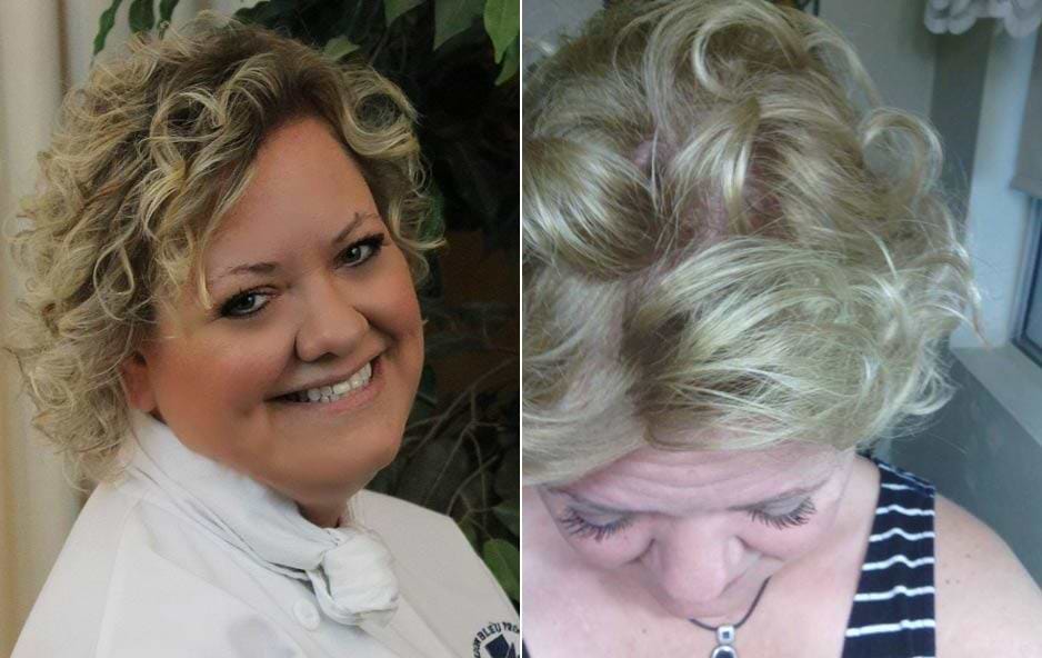 Before and After Varese Blonde Hair