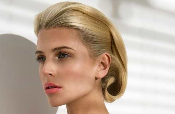 barrel roll bob hair style