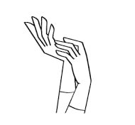 Use gloves to protect your hands while coloring