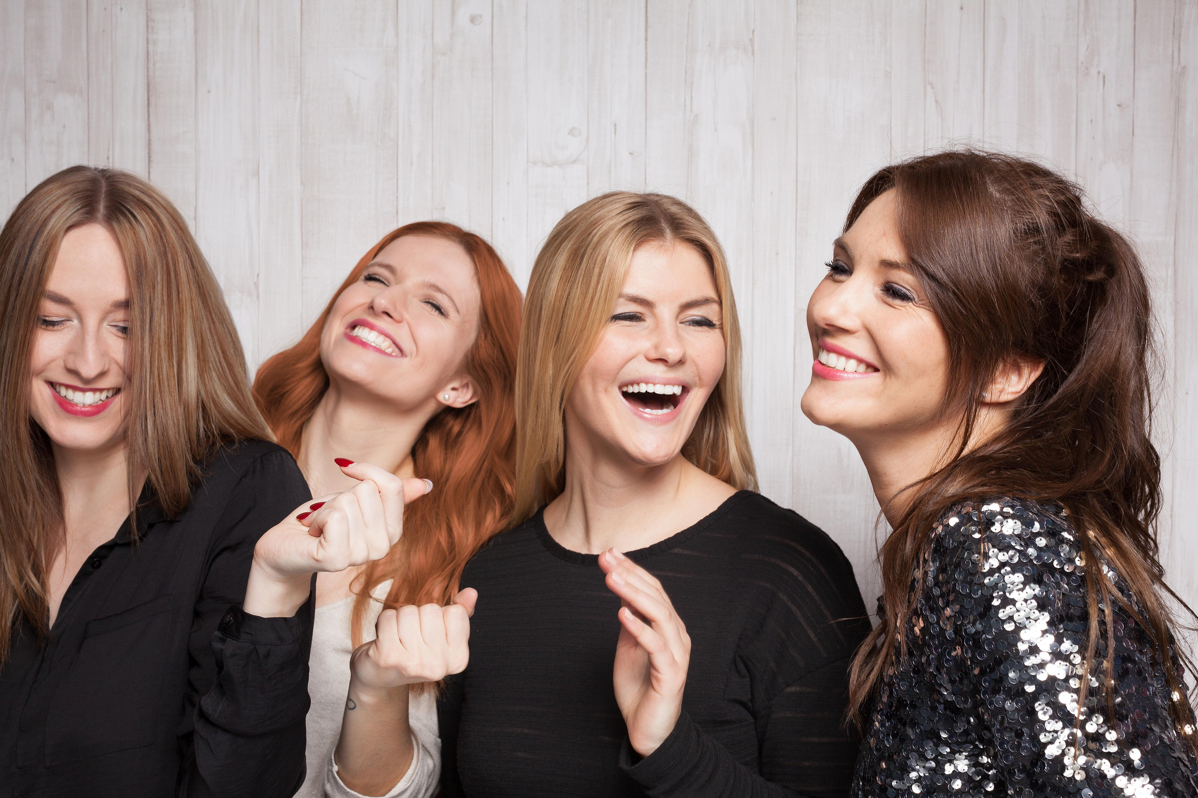 woman smile hair affiliate finger