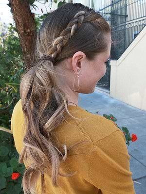 mermaid braid hair style