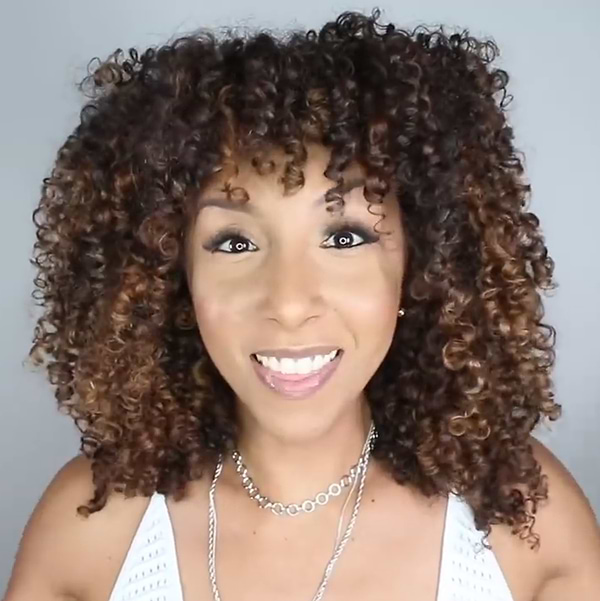 Bianca Renee  with caramel balayage