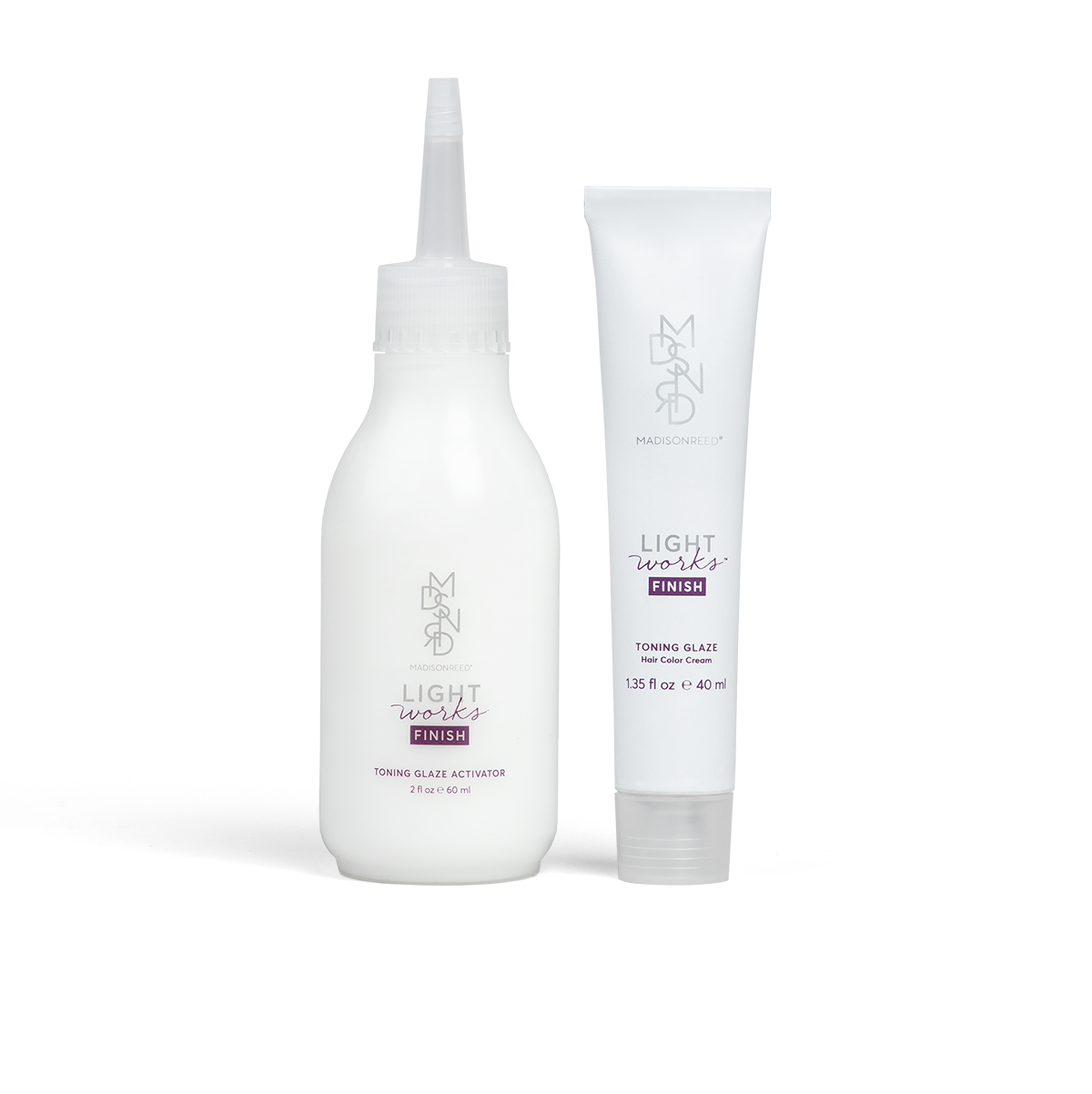 Light Works Toning Glaze Activator and Toning Glaze tubes