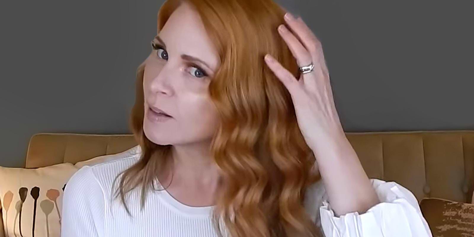 golden copper blonde hair