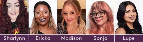 Woman that color their hair at home successfully