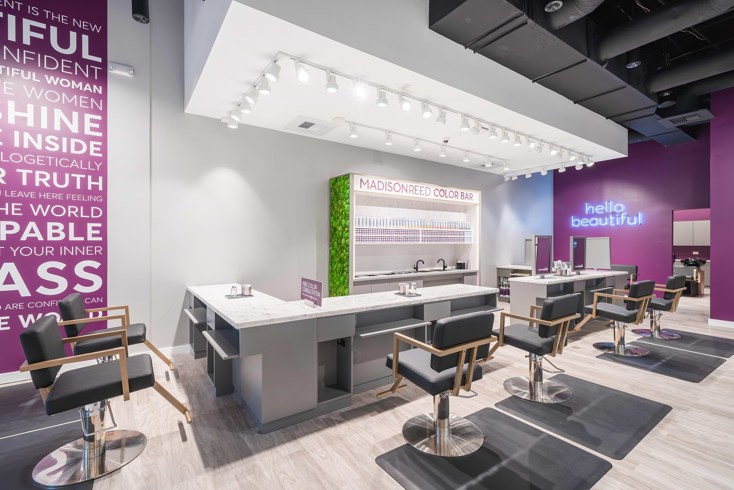 Southlake Hair Color Bar Interior - Madison Reed