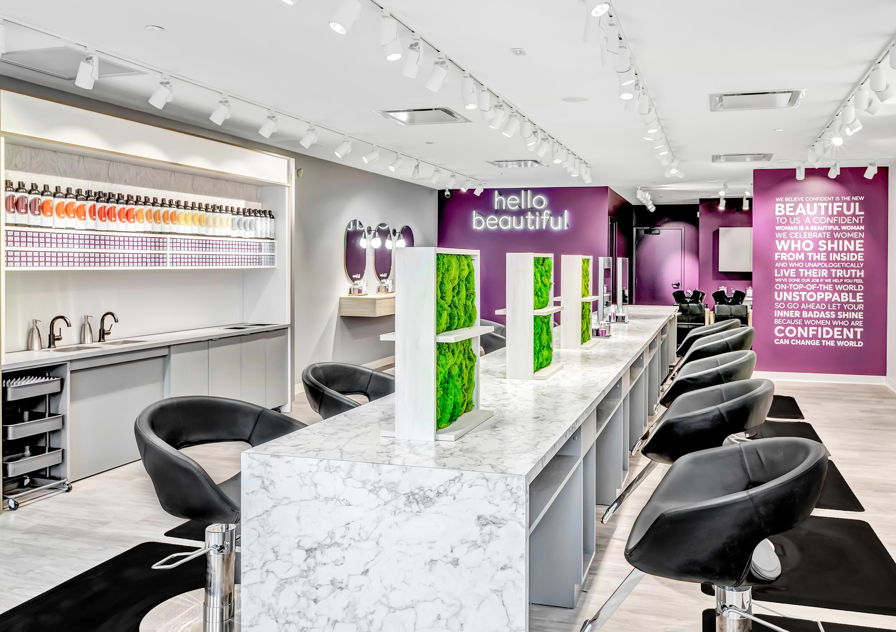Interior Photo Westport Hair Color Bar Chairs