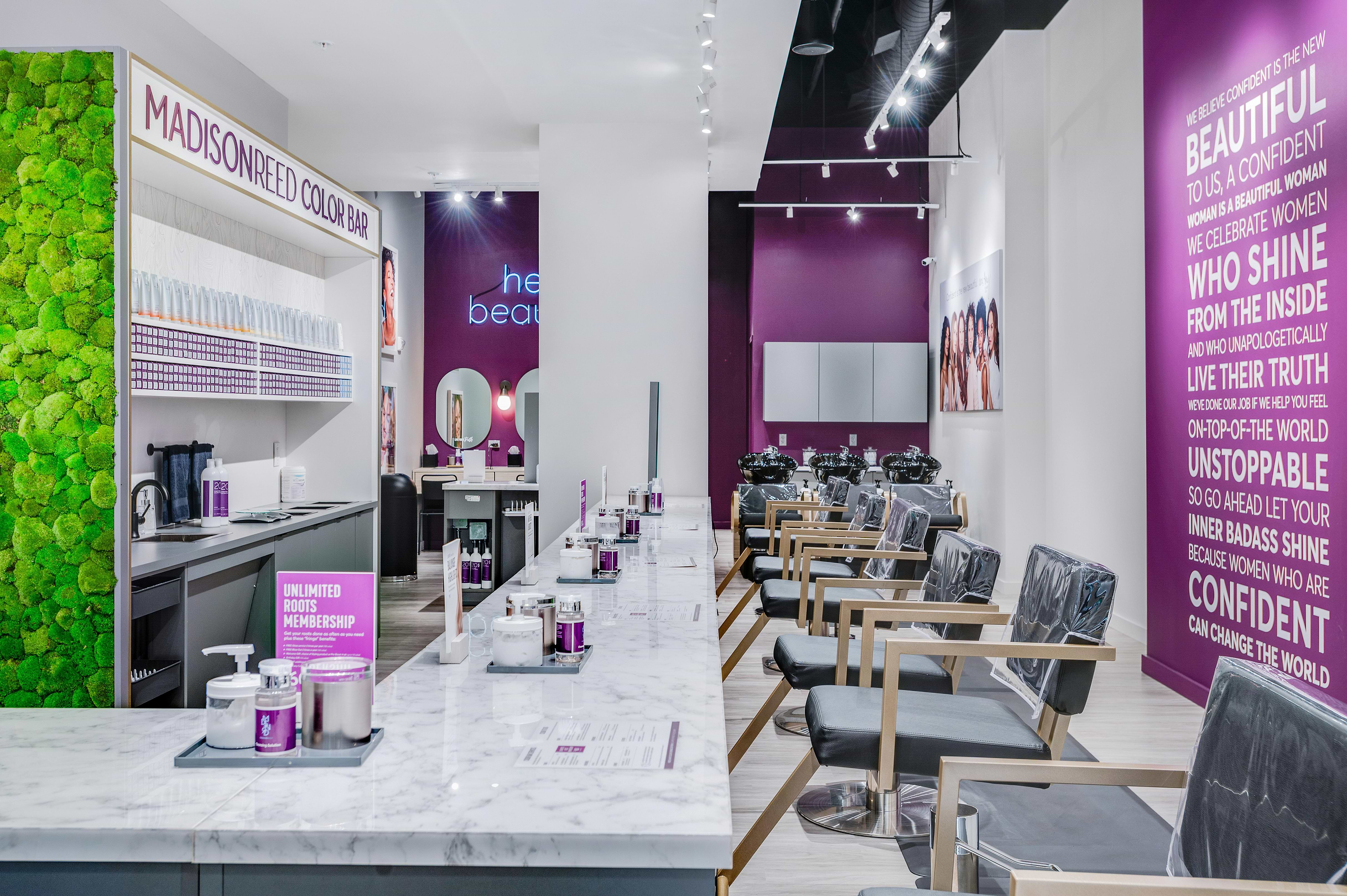 Madison Reed Hair Color Bar Interior