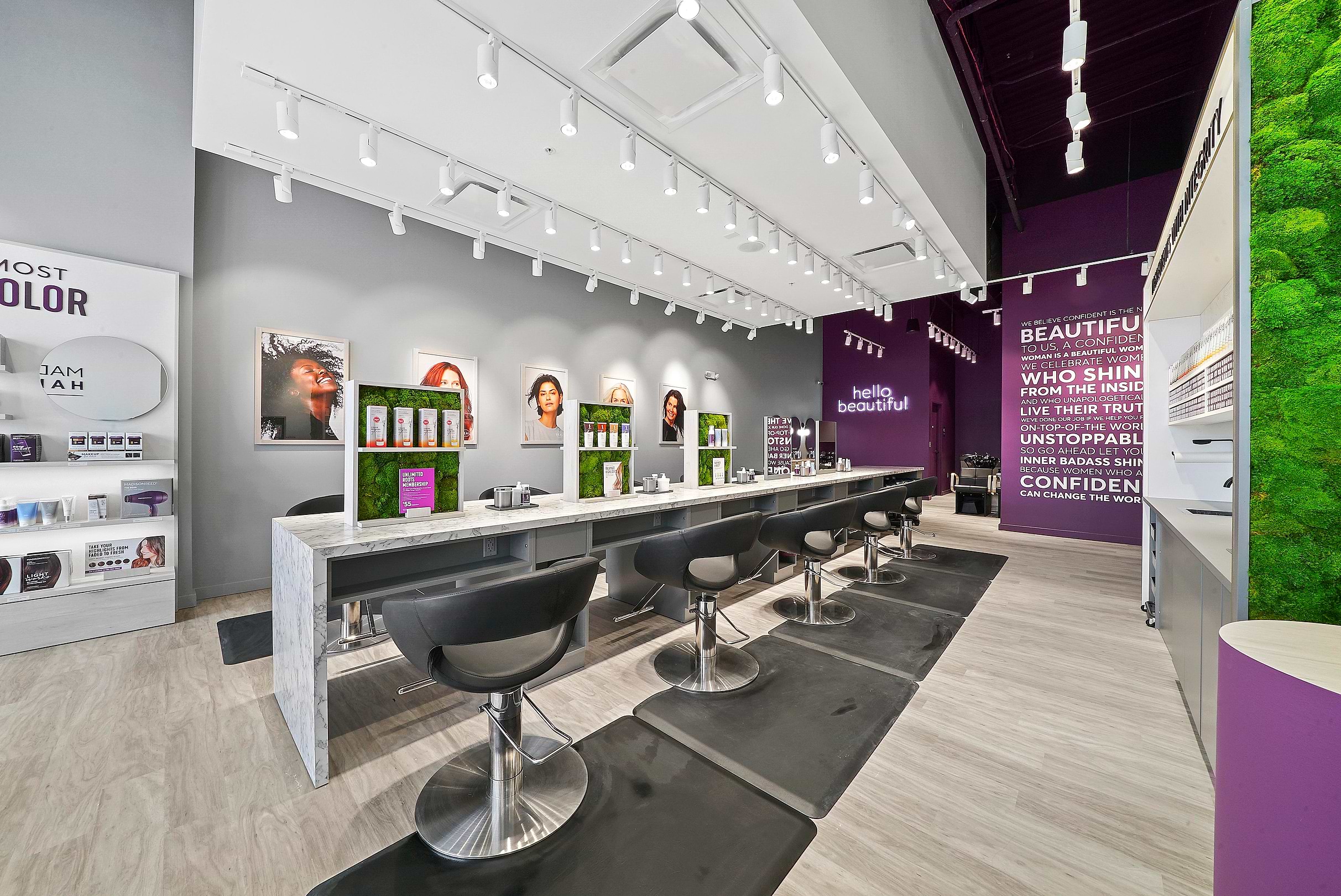 Madison Reed Hair Color Bar Interior