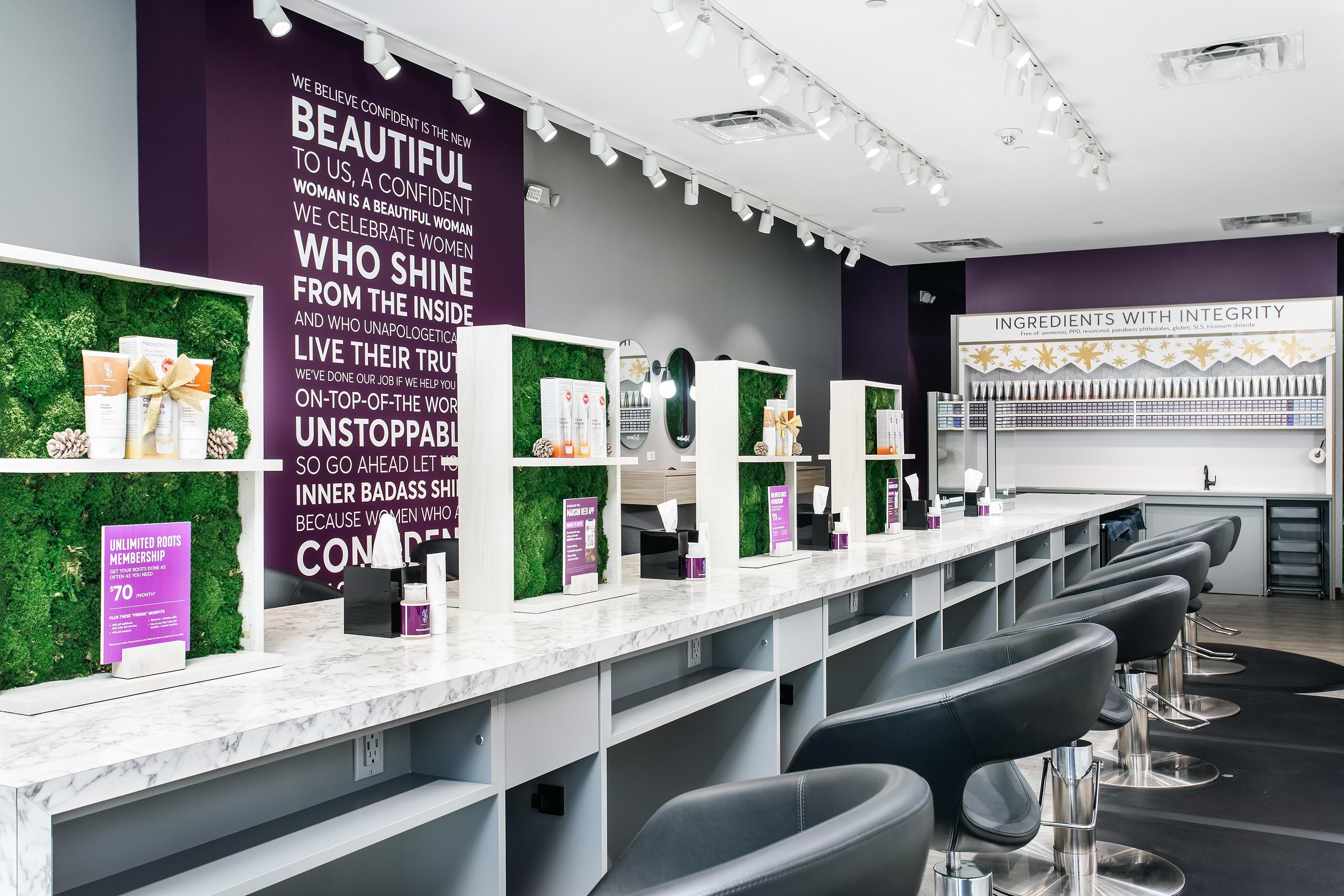 Madison Reed Hair Color Bar Studio City Los Angeles CA Interior