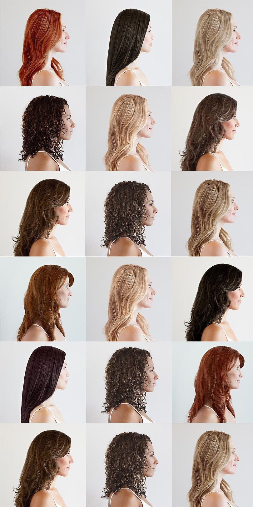 Hair color chart image