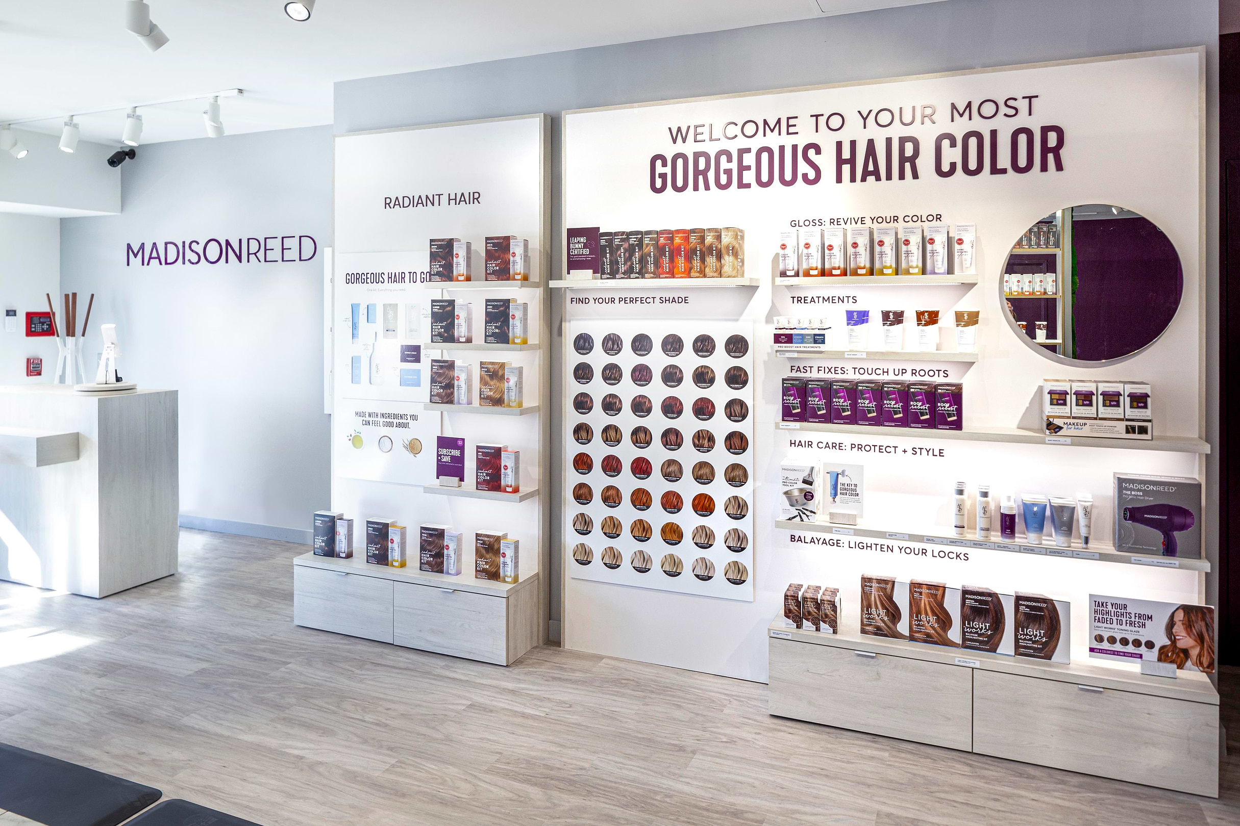 MadisonReed Hair Color bar Ardmore Interior