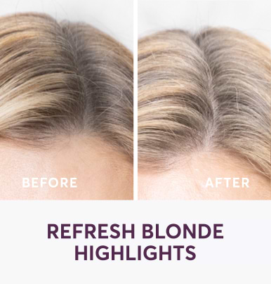 refresh blonde highlights before after