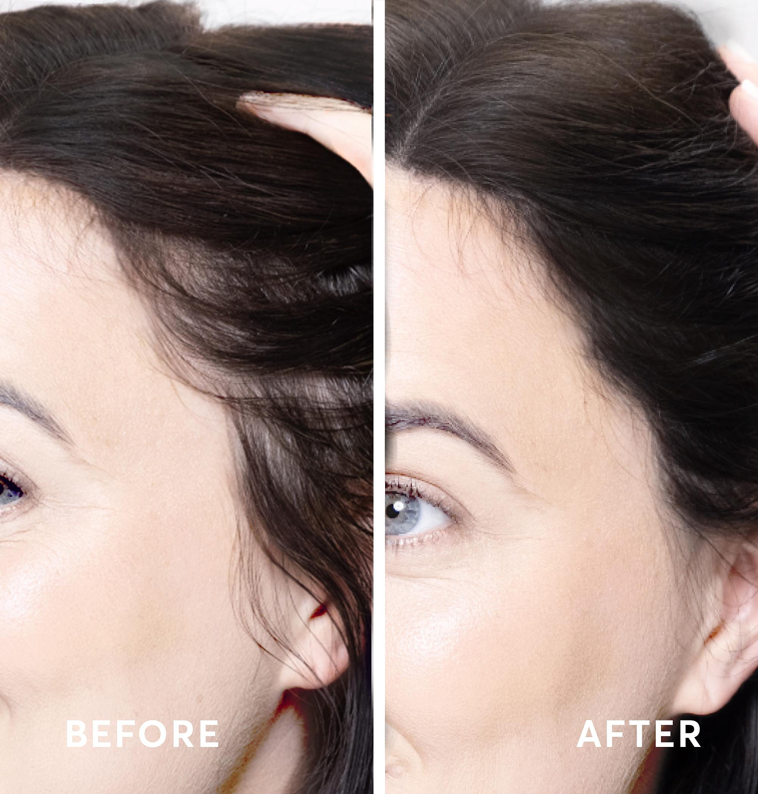 fill in thinning hairline with root touch up powder
