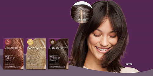 Root touch up for covering your roots and grays