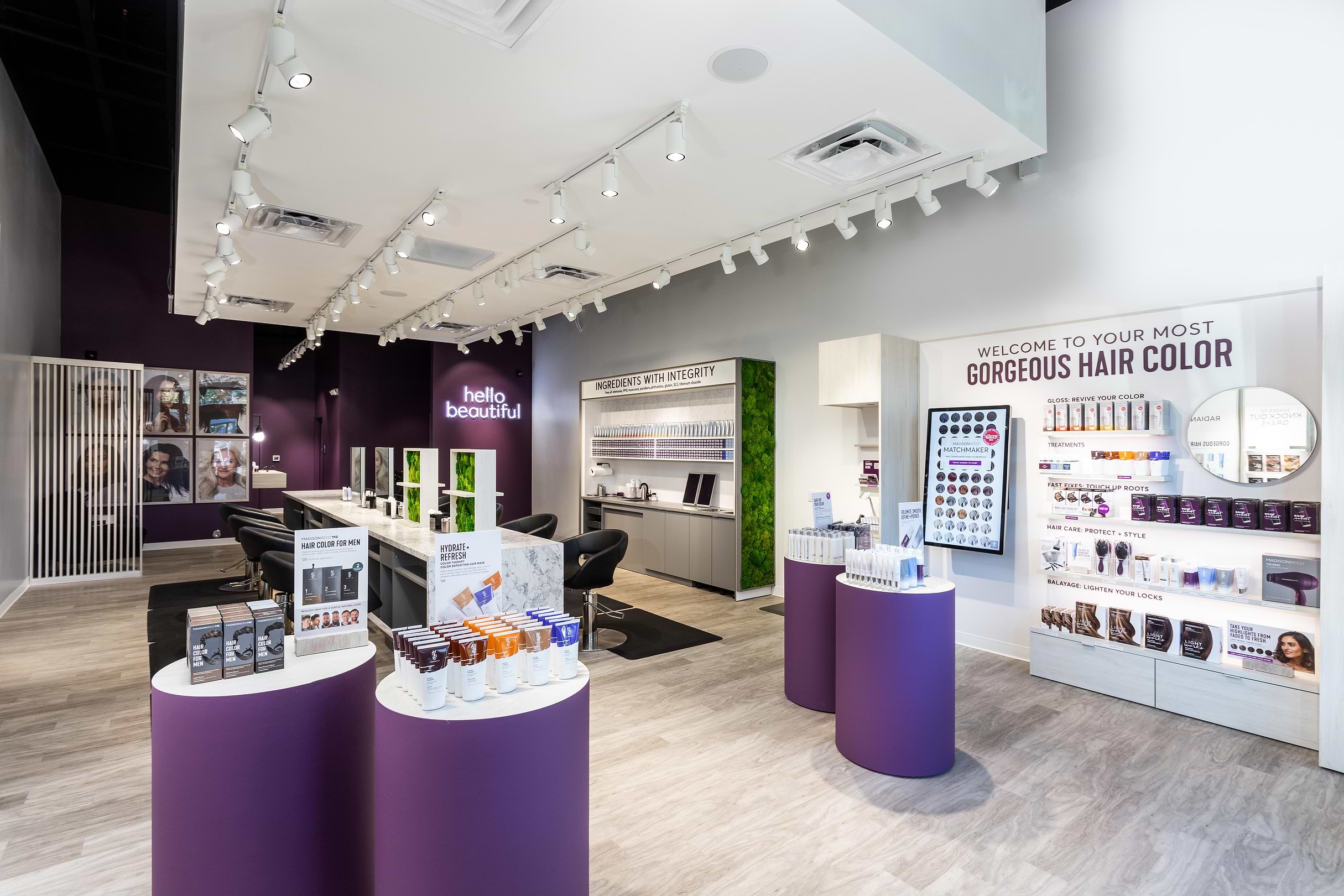 Madison Reed Brea Hair Color Bar interior
