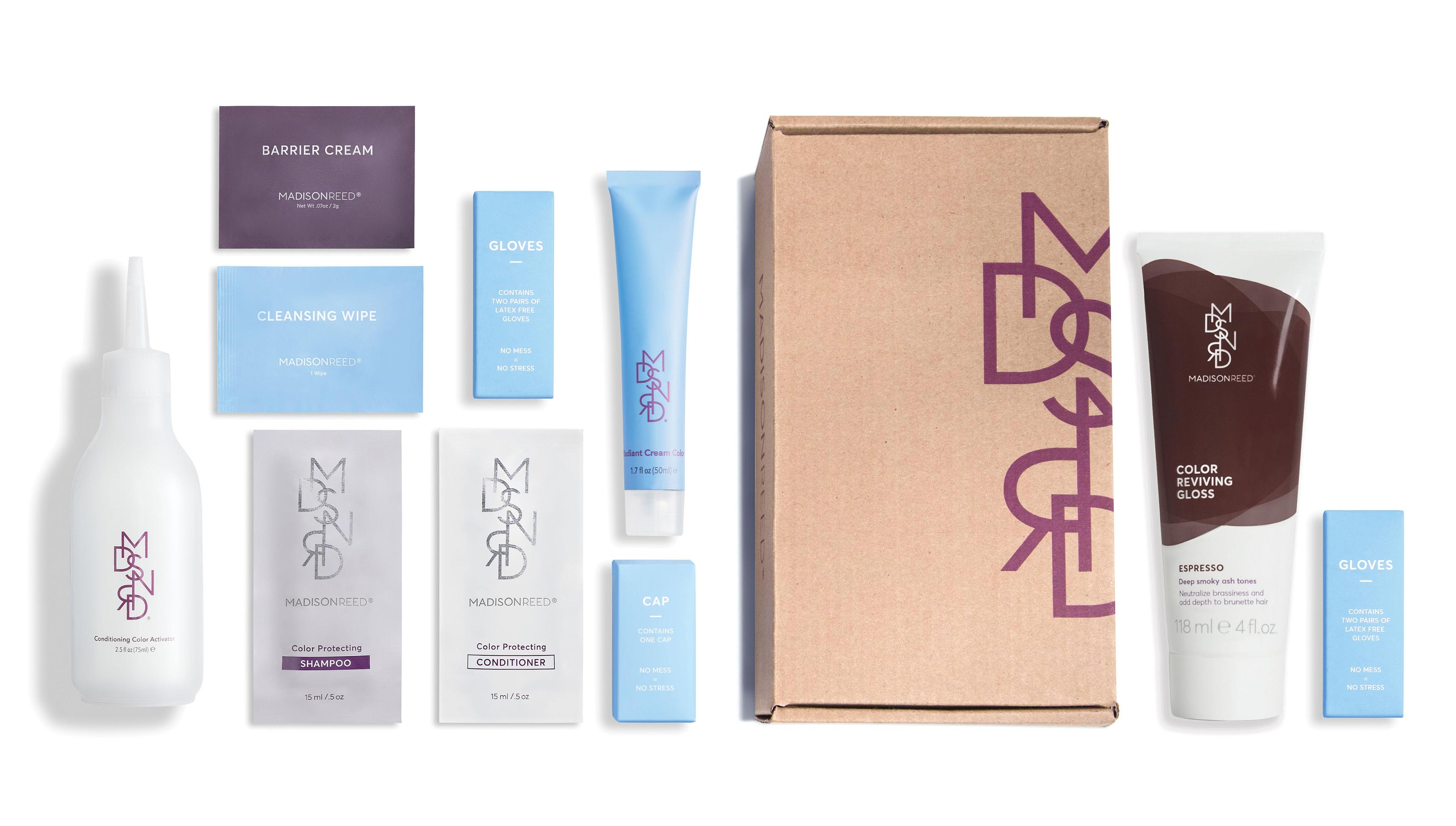 At home color delivery kit without SLS