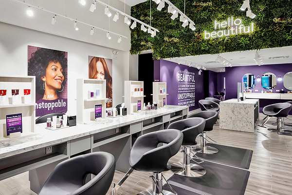 Madison Reed Hair Color Bar Salon Chairs and sinks