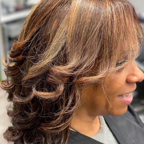 HIGHLIGHTS AND BLOWOUT AT MADISON REED HAIR COLOR BAR