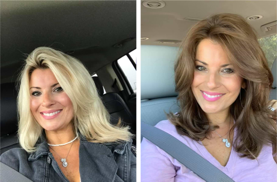 How to dye blonde hair brown at home