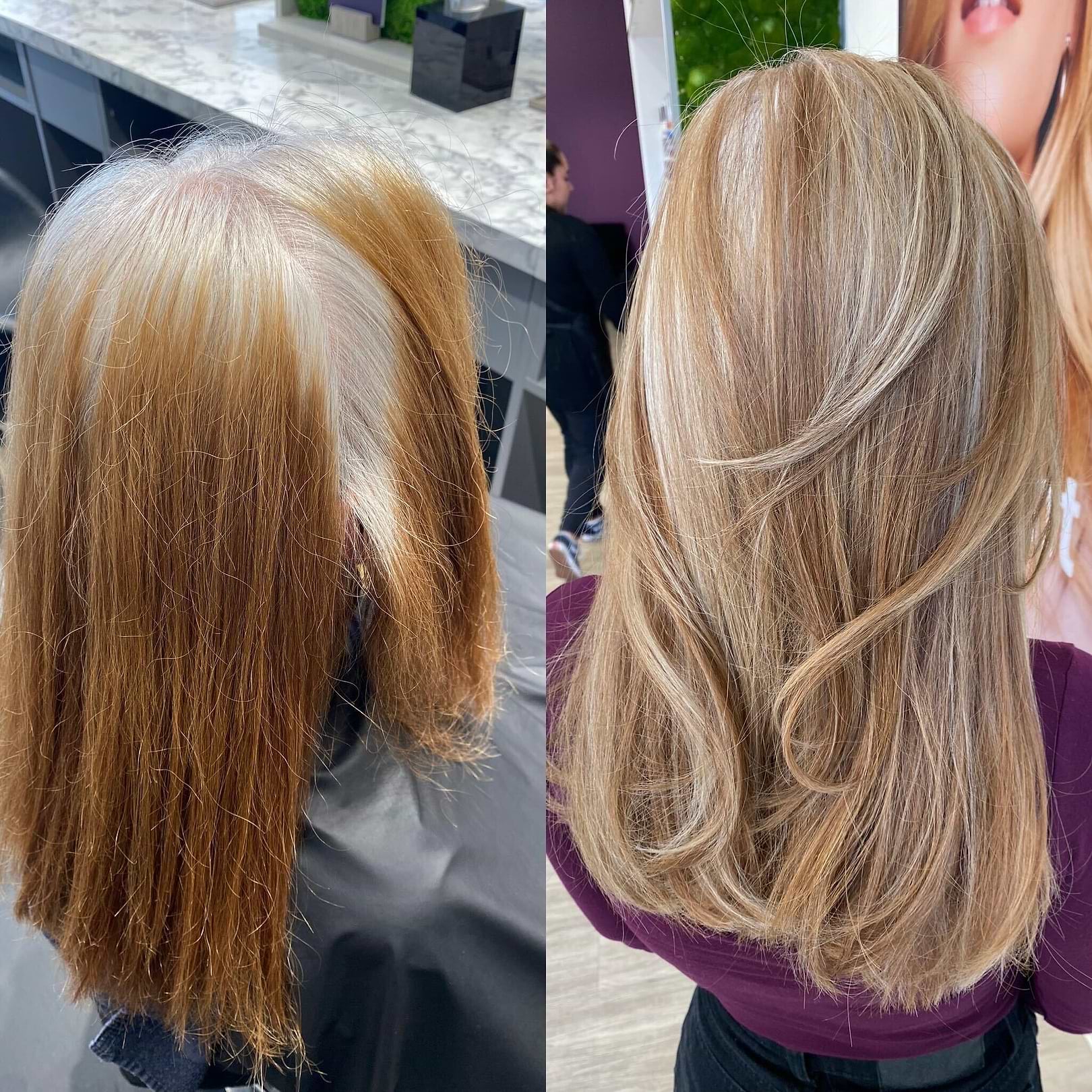 Blending Gray Hair with Highlights and Lowlights