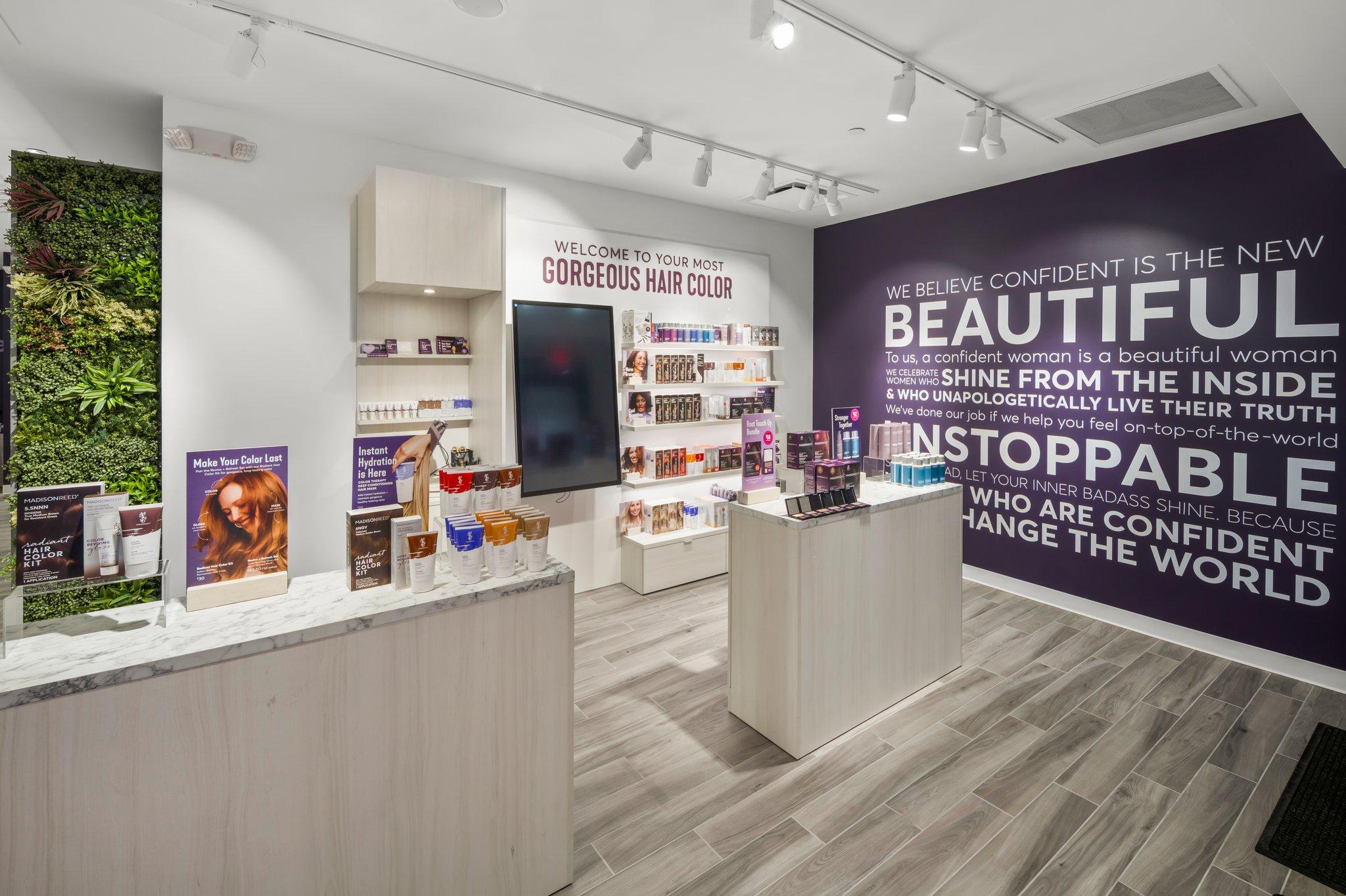 Madison Reed Hair Color Bar- Logan Circle Washington DC Interior