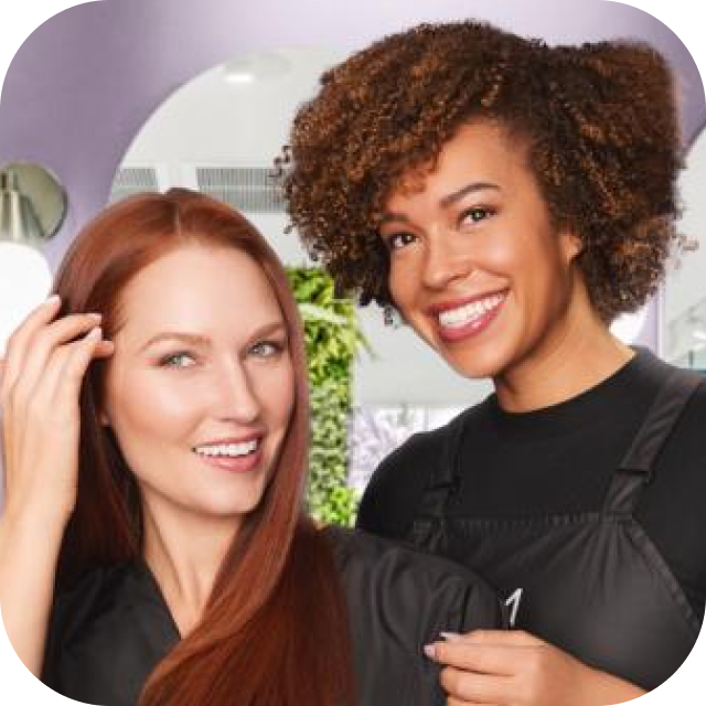 hair sytlist and client