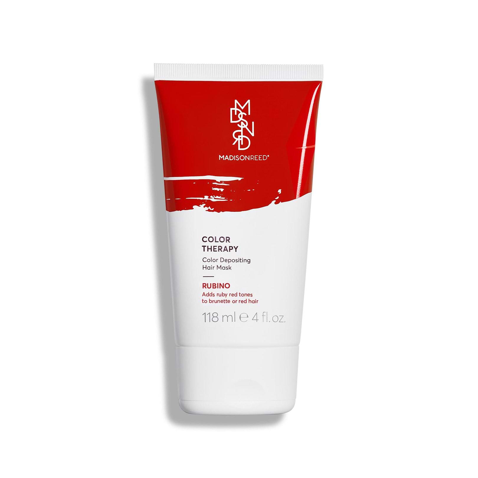 rubino hair mask adds ruby red tones to red or brunette hair