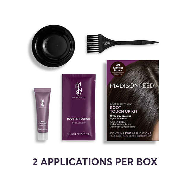 Darkest Brown Root Touch Up Kit | Spoleto 4N | Madison Reed Darkest Brown Root Touch Up Kit | Spoleto 4N | Madison Reed