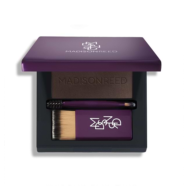 Dark Brown root touch up powder and brow filler