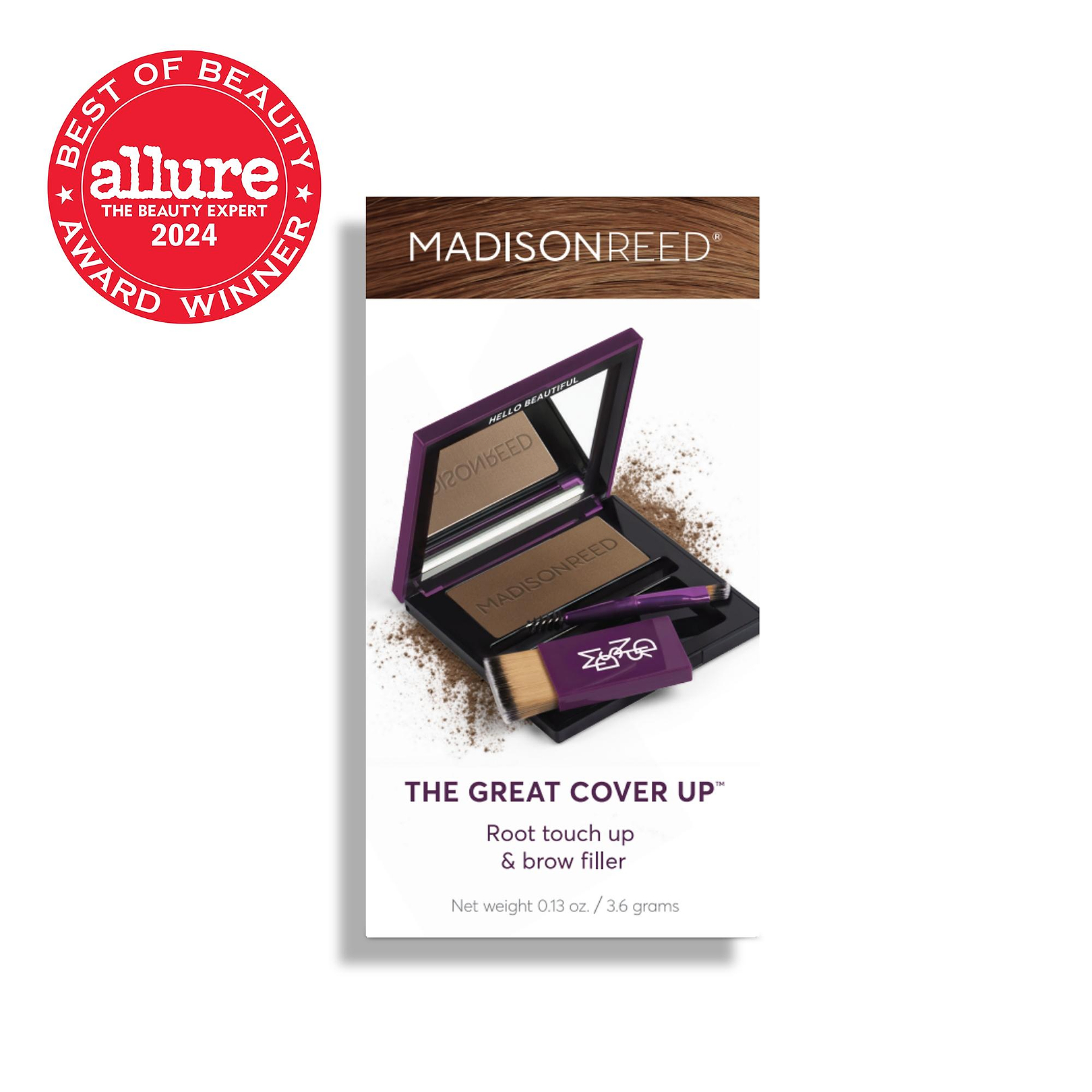 Light Brown root touch up powder and brow filler