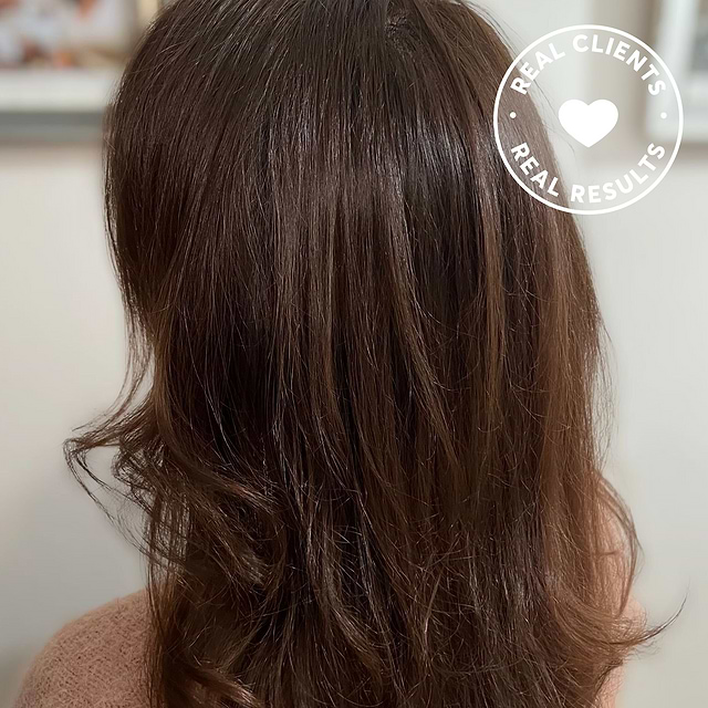 Real results of 6NA Monza Brown permanent hair color