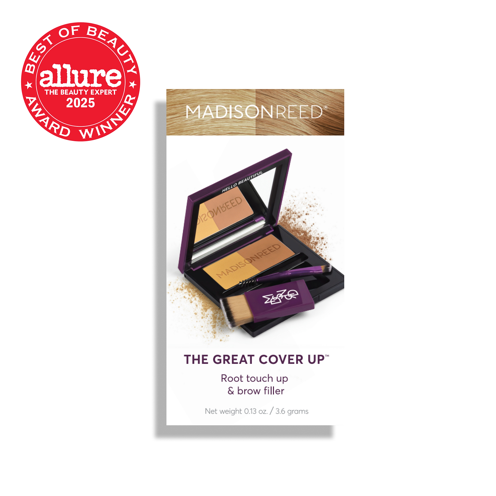 Blonde root touch up powder and brow filler