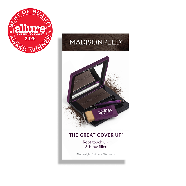 Dark Brown root touch up powder and brow filler