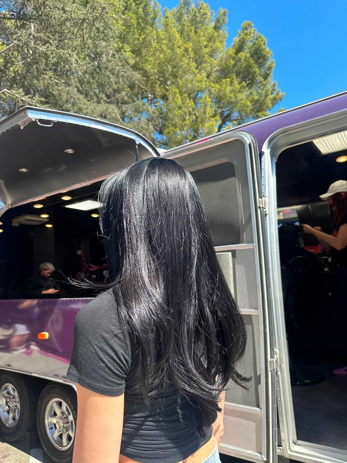 blue black hair dye madison reed