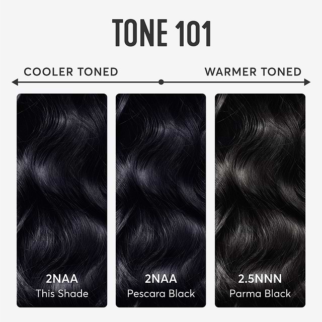 Darkest Blue Black Hair Dye Kit | Perugia Black 2NAA | Madison Reed