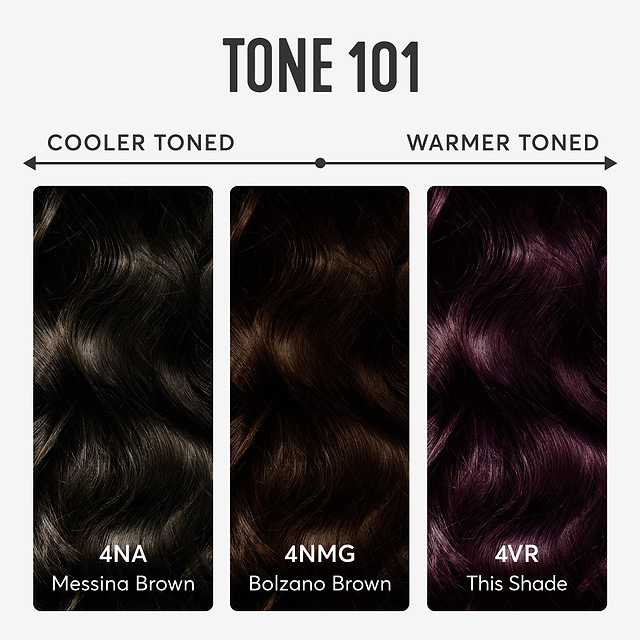 Darkest Cool Sangria Hair Dye Kit | Volterra Amethyst 4VR Darkest Cool Sangria Hair Dye Kit | Volterra Amethyst 4VR