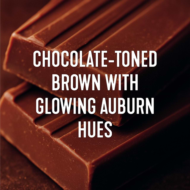 6nac verona brown is a chocolate-toned brown with glowing auburn hues