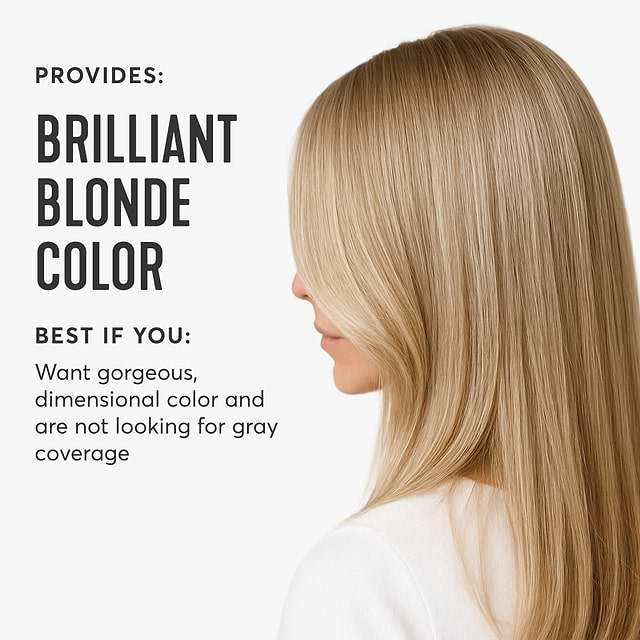 provides brilliant blonde color for gorgeous, dimensional results