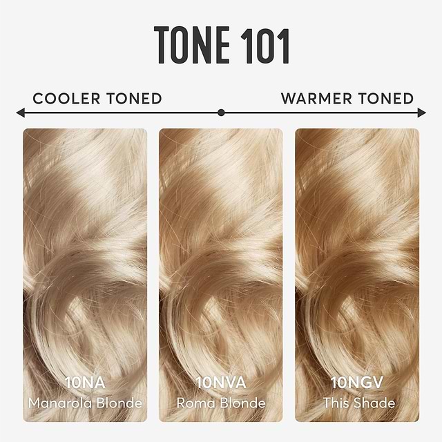 Light Golden Blonde Hair Dye Kit Amalfi Blonde 10NVG Madison Reed