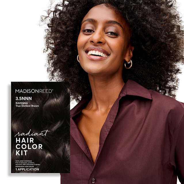 Darkest Brown-Black Hair Dye Kit | Ravenna 3.5NNN | Madison Reed