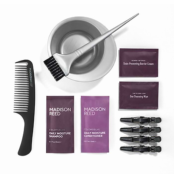 Deluxe Hair Color Tool Kit laydown shot of all the 12 tools included
