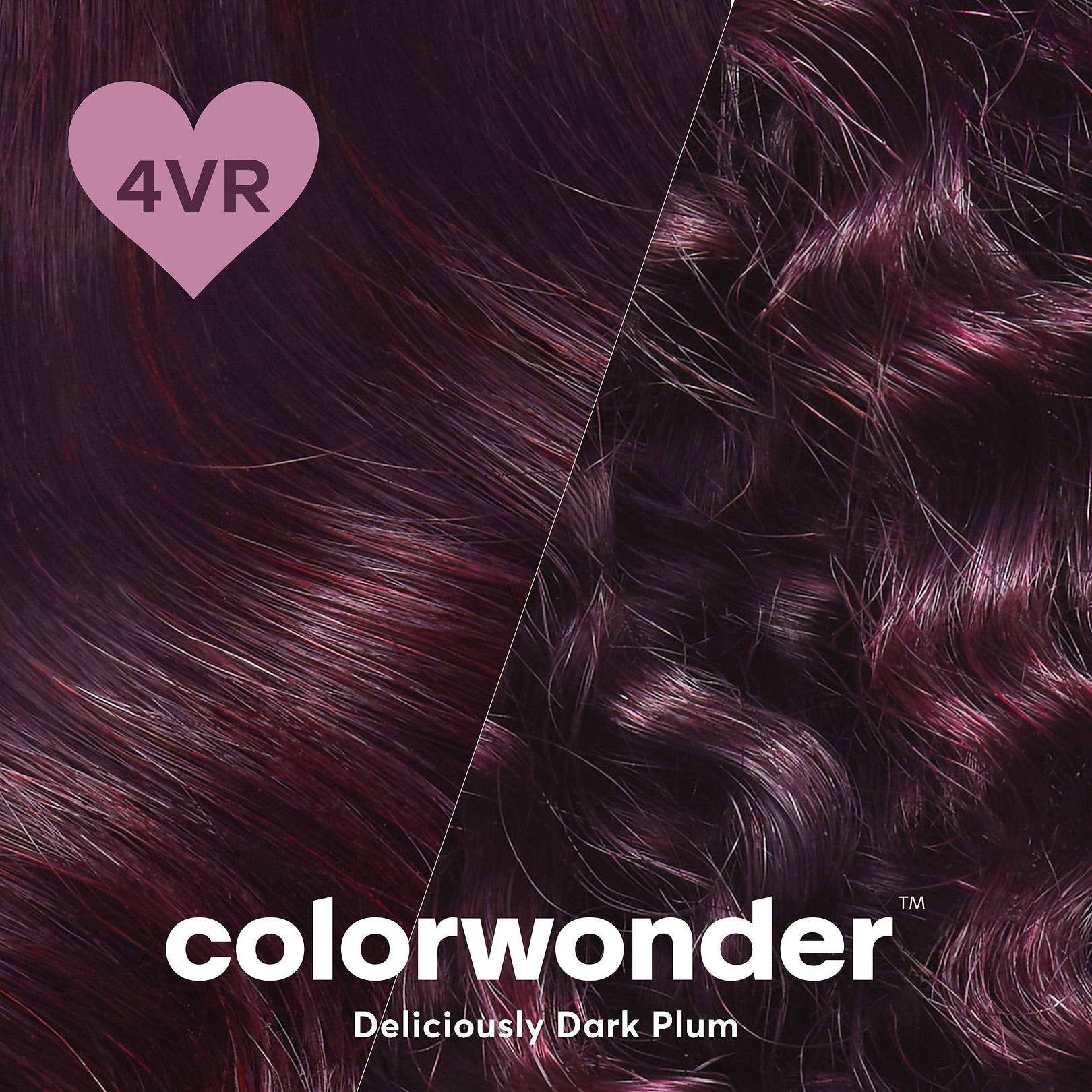colorwonder demi-permanent hair color in shade 4vr delicously dark plum