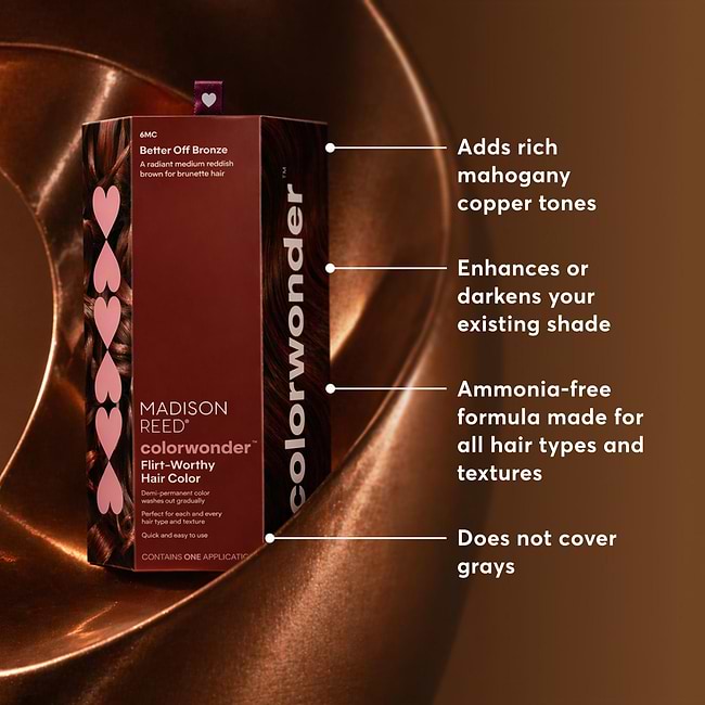 Better Off Bronze Demi-Permanent Hair Dye Kit - 6MC | Madison Reed