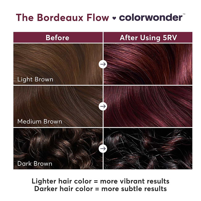 Burgundy Demi-Permanent Hair Dye Kit | The Bordeaux Flow 5RV