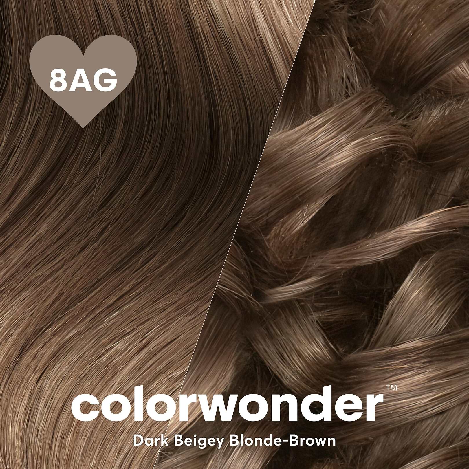 colorwonder demi-permanent hair color in shade 8ag dark beigey blonde-brown