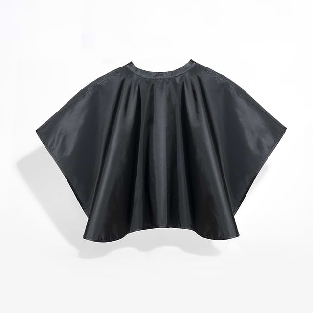 protective cape used for coloring hair at home