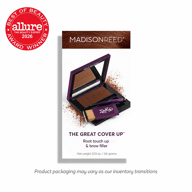 The Great Cover Up in shade Sienna - Auburn Red Root Touch Up Powder - a 5 time Allure Best of Beauty Award Winner for Best Root Coverage