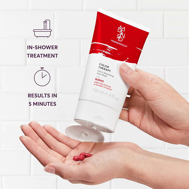 Color Therapy Rubino In-shower Treatment Results in 5 min