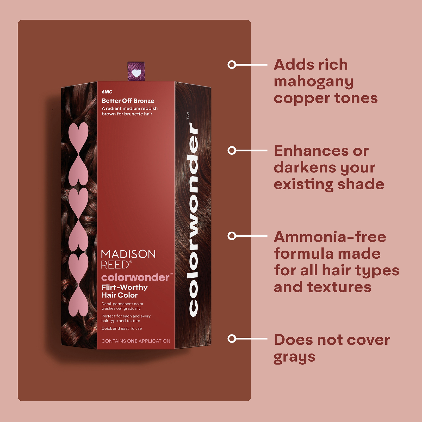Better Off Bronze Demi-Permanent Hair Dye Kit - 6MC | Madison Reed